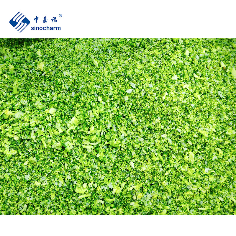 Sinocharm HALAL Good Quality OEM Brands Factory Price IQF Minced Broccoli Crumble Bulk Frozen Broccoli Rice for Sale