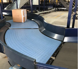 Dairesel köşe konveyör 180 derece montaj hattı konveyör bant paketleme makineleri geçiş eşleştirme kemer torna makinesi - Product Image 5