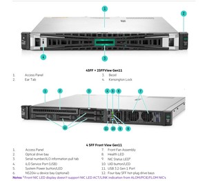Nhà sản xuất giá Intel Xeon E-2414 2.6Ghz <span class=keywords><strong>4</strong></span> core 16GB Ram HPE DL20 gen11 nhỏ gọn 1U Rack Máy chủ cho doanh nghiệp nhỏ - Product Image 3