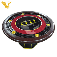 Table de poker ronde en bois vintage de haute qualité YH 140*140*78cm pour salle de poker à domicile
