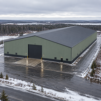 Bâtiment préfabriqué isolé en panneaux d'acier CSA 350W pour entrepôt, atelier et bureau