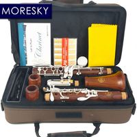MORESKY Rosewood Professional Clarinet Bb Silver Plated 17 Keys Nickel Silver Customized M103 OEM Mopane Body