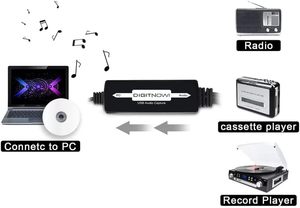 Carte de capture audio pour disques vinyles et cassettes, convertisseur numérique MP3, RCA/3,5 mm, pour Mac et <span class=keywords><strong>Windows</strong></span> 10/11 - Product Image 2
