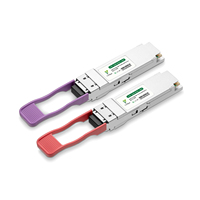 100G BIDI QSFP28 20km 1291nm/1311nm Simpleks LC DDM Tek Fiber Optik Alıcı-Verici Modülü Çin Fabrikası