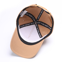 Gorra de béisbol de algodón de 5 paneles de alta calidad, logotipo negro, bordado 3D, estilo Formal, bordado a mano, publicidad al aire libre