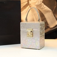 Sac fourre-tout SUOLING en PU imprimé léopard avec fermoir, petit format, style professionnel pour femme, bandoulière simple, fermeture à clip, polyester
