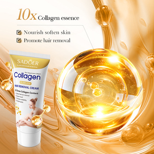Crema Depilatoria SADOER con Colágeno de Oro para Mujeres, Aroma Natural, Suavizante Corporal, Crema Depilatoria Permanente para Hombres - Product Image 5