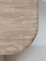 Meubles d'entrée modernes et minimalistes de luxe, table d'entrée en marbre blanc Travertin, table console en marbre naturel