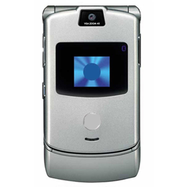 Factory Wholesale Moto V3i Flip Feature Phone Mobile Network Dual SIM Long Standby Unlocked Basic Phone Senior Phone