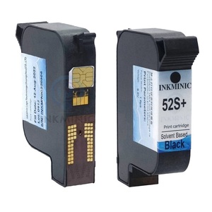 Cartouche d'encre TIJ2.5 noire à séchage rapide et haute adhérence pour codes-barres industriels portables Sojet Elfin (remplace 51S+ 52S+) - Product Image 1