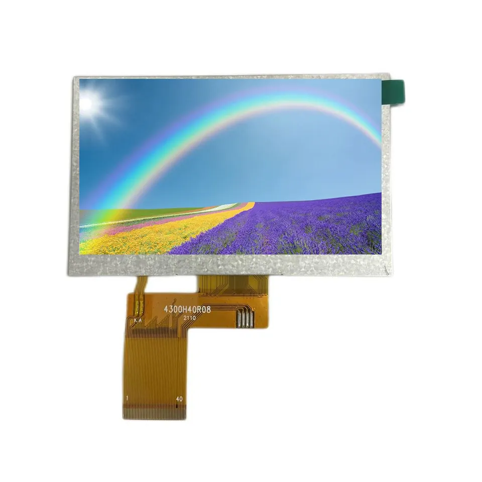 LCD 쇼핑몰 표준 4.3 인치 TFT IPS 480 * RGB * 272 RGB 인터페이스 TFT 디스플레이 LCD 모듈 터치 스크린 옵션