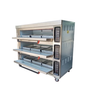Attrezzatura Professionale per Panetteria Commerciale, Forno Rotante a Vapore con Controllo Touch, Porta Francese, Lunga Durata, per <span class=keywords><strong>Pizza</strong></span> e Pane - Product Image 1