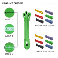 Bandes de Résistance en Latex 2080mm pour Entraînement, Étirements, Thérapie Physique et Musculation