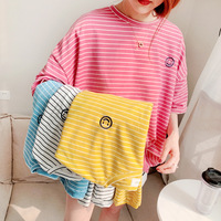 Robe d'été coréenne à deux pattes pour filles Garfield Kitty T-shirt en coton imprimé Petits chiens Sweatshirt Famille Chien Robe