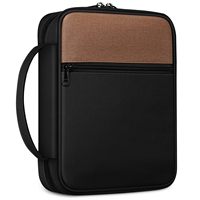 Housse de Bible et étui de transport pour livre, sac d'église portable en polyester imperméable avec poche zippée et poignée, capacité 3L+, cadeau unisexe