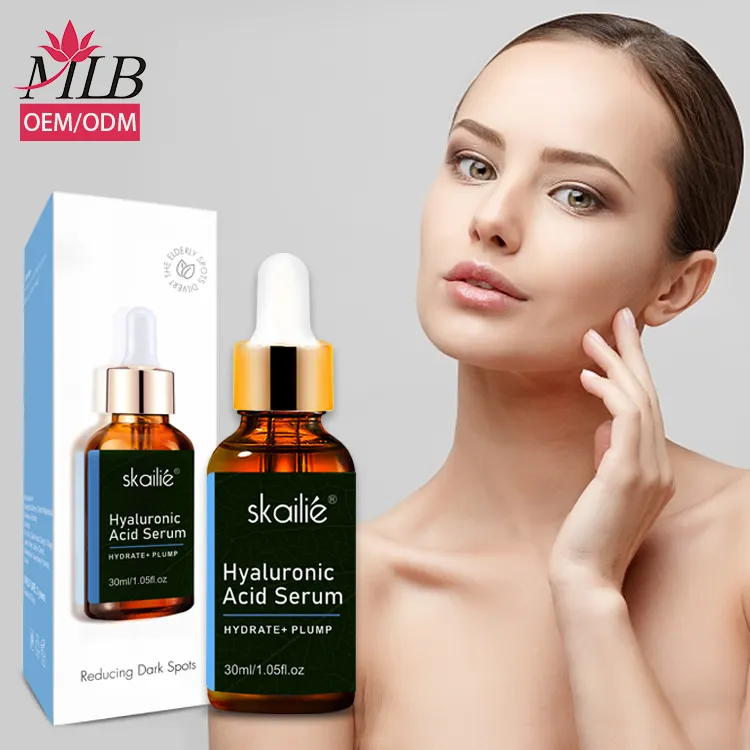 Nhãn hiệu riêng OEM ODM chăm sóc da thiên nhiên 30ml giữ ẩm nuôi dưỡng dưỡng ẩm axit hyaluronic Mặt huyết thanh