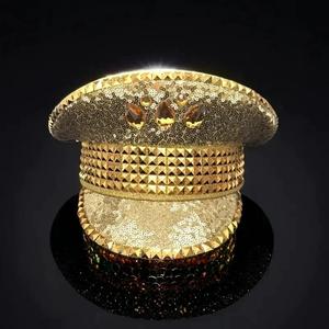Comprar Sombrero de Capitán con Pedrería y Lentejuelas, Decorado con Remaches Cuadrados, para Festivales, Fiestas, Burning Man y Desfiles - Product Image 2