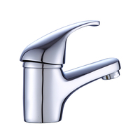 Watermark-grifo monomando para lavabo de baño, mezclador de agua caliente y fría, con una sola palanca, con montaje en cubierta de un agujero