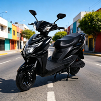 Motos électriques longue portée 60 km pour trajets quotidiens avec frein à tambour, 3 vitesses, design léger pour adultes