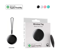 Traceur intelligent compatible Apple Find My, étanche IP67, balise sans fil, localisateur GPS pour animaux de compagnie, chiens, chats, clés