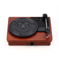 Gramófono Retro de Estilo Americano Directo de Fábrica, Reproductor de Discos Inalámbrico, Altavoz Clásico para Discos de Vinilo, Audio y Video