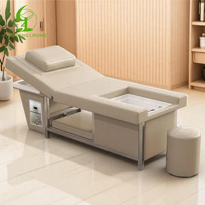 Jincheng muebles de salón tailandés eléctrico ajustable respaldo tumbarse hidroterapia champú cama pelo Spa cama precio al por mayor - Product Image 5