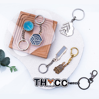 Porte-clés en métal de forme légère 3D avec logo de marque, anneau, engrenage, épée, fer, outil promotionnel, vente en gros, cadeau, design de porte-clés