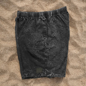 กางเกงขาสั้นผู้ชายสไตล์วินเทจคุณภาพสูง ผ้าฝ้าย 100% ระบายอากาศได้ดี ล้างสีแบบแอซิดวอช สไตล์ไฮสตรีท สำหรับฤดูร้อน รับผลิตตามแบบพร้อมปักโลโก้ - Product Image 5