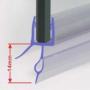Échantillon gratuit <span class=keywords><strong>porte</strong></span> <span class=keywords><strong>de</strong></span> <span class=keywords><strong>douche</strong></span> <span class=keywords><strong>en</strong></span> <span class=keywords><strong>verre</strong></span> Transparent PVC étanche bande d'étanchéité <span class=keywords><strong>douche</strong></span> bande d'étanchéité <span class=keywords><strong>porte</strong></span> inférieure pour 4-6mm - Product Image 2