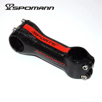 31.8*70-120mm 3K 6 degrés ultra-léger plein carbone vélo tige rouge brillant vtt route vélo tige