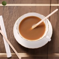 Bâtonnets à café en bambou naturel écologiques, sans plastique, zéro déchet, neutres en carbone, jetables, 5,5 pouces, pour artisanat et DIY
