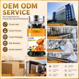 Capsules molles de propolis, <span class=keywords><strong>gelée</strong></span> <span class=keywords><strong>royale</strong></span>, pollen d'abeille, soutien immunitaire quotidien, complément alimentaire, marque privée, usine OEM ODM - Product Image 6