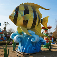 Decoración de Acuario de Resina Personalizada para Interiores, Simulación de Peces Tropicales, Exhibición Educativa, Acuario Doméstico, Parque Temático Oceánico
