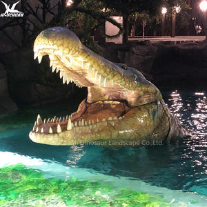 <span class=keywords><strong>Cocodrilo</strong></span> Animatronic a prueba de agua de tamaño natural, gran <span class=keywords><strong>Robot</strong></span>, escultura de <span class=keywords><strong>cocodrilo</strong></span> Animal para centros comerciales, casas de juegos, Parque salvaje, jungla - Product Image 1