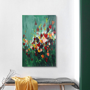 Hy Lạp một mảnh Hoa và bình vẫn còn sống nghệ thuật tranh 3D eaglegifts màu xanh đen trắng hiện đại Tranh sơn dầu gốc - Product Image 4