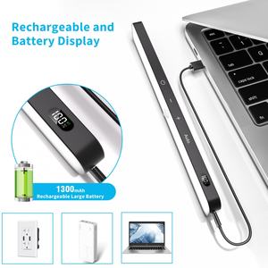 Luces con Sensor de Movimiento para Armario, con Batería, Pantalla LED, 60 LED, Barra de Luz Táctil Recargable, Adhesiva para Armario, Gabinete, Mostrador - Product Image 3