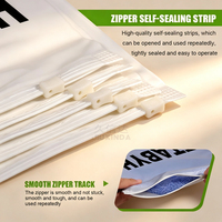 Sacs à fermeture éclair compostables PLA Pbat imprimés sur mesure, pochettes biodégradables pour l'emballage de vêtements et d'articles vestimentaires avec la norme EU13432