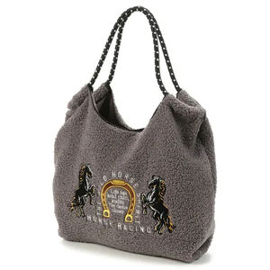 Sac fourre-tout en polyester de haute qualité, brodé, respectueux de l'environnement, pour le shopping, vente en gros - Product Image 2