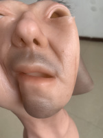 Nouveau masque en silicone masculin cosplay film et accessoires de télévision sourcils doux et réalistes implanté visage couvre-chef