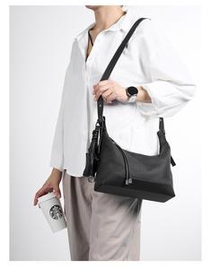 Luxury New <b>Ladies</b> Casual Soft Cowhide <b>Leather</b> Handbag with Zipper Closure Crossbody Shoulder <b>Bag</b> for Women - Product Image 1