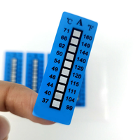 Autocollant de suivi de température résistant à l'huile médicale, indicateur thermique réversible, étiquette sensible à la chaleur, capteur de changement de couleur multi-points