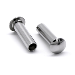 Din Standard Flat Round Head Rivets solides Fer Nylon Titane Acier au carbone Aluminium Laiton-Multi-Material Umbrella Head Rivets - Product Image 3