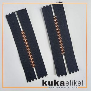 Metal Embroidered Zippers High Tenacity Durable Modern Customized Size & Color - Product Image 2