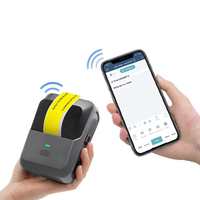 Etiket yazıcı P2 barkod yazıcı mavi diş taşınabilir termal etiket makinesi için telefon/tablet/pc/mac