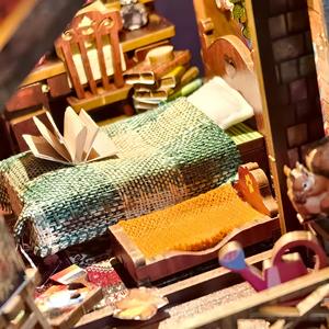 Cabaña de Madera Crepúsculo, Libro de Manualidades, Juguetes de Ensamblaje Hechos a Mano, Bloques de Construcción, Rompecabezas Tridimensional, Modelo de <span class=keywords><strong>Casa</strong></span>, Regalo, 50 Piezas, Edades - Product Image 2