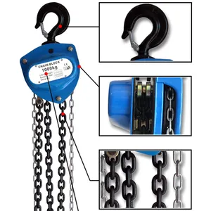 Mini Talha Chain Bloco De Polia De Mão 1 Ton 2 Ton 3 Ton 5 Ton Ce Guindastes De Grua De Mão Talha De Corrente Manual