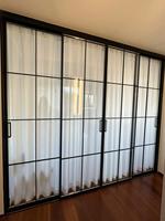 Harga Pabrik Pintu Geser Prancis Modern Tanpa Rel Bawah, Pintu Kaca Aluminium Teleskopik Soft Closing untuk Kamar Tidur dan Penggunaan Luar Ruangan