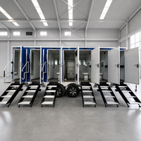 Remorque Sanitaire Mobile Autonome – Bloc d'Ablution Modulaire Préfabriqué Prêt à l'Emploi pour la Logistique, Déploiement Rapide sur Site, Écologique