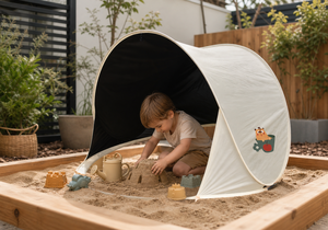 <span class=keywords><strong>Tenda</strong></span> da Spiaggia Pop-up per Bambini, Design Senza Fondo, Protezione UV, Impermeabile (2000-3000mm), Pieghevole 190x150x100cm per Sabbiera e Gioco sulla Sabbia - Product Image 4