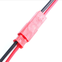 Kabel Harness 2 Pin Merah Hitam Dupleks Dengan Konektor Jantan Betina untuk Penggunaan Catu Daya Perangkat Baterai Lampu Strip LED